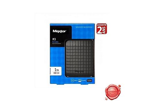 DISQUE DUR EXTERNE PORTABLE 2,5 - 1 TO - USB 3.0 NOIR au meilleur prix au Maroc