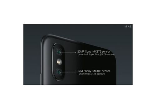 MI A2 - 5.99"-6GO-128GO - 5.99 POUCES 4K -ALL SCREEN-DESIGN-DOUBLE CAMERA-BLACK au meilleur prix au Maroc