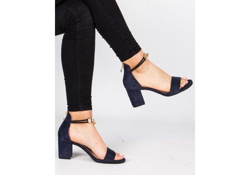 Sandales à talons-BLEU au meilleur prix au Maroc