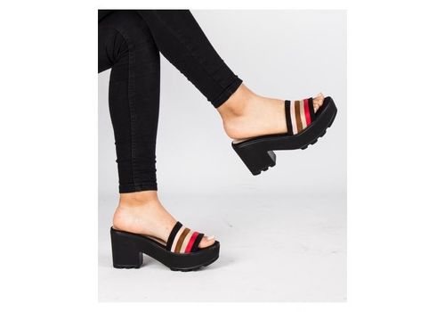 Sandales Plates-NOIR au meilleur prix au Maroc