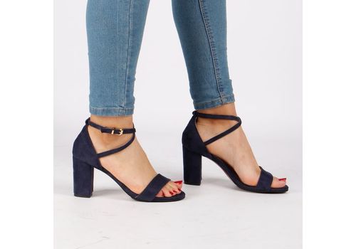 Sandales à talons-BLEU au meilleur prix au Maroc