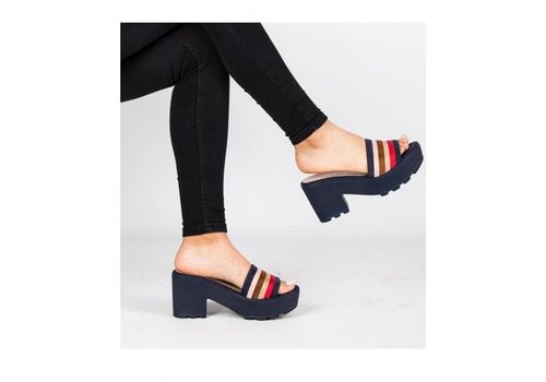 Sandales Plates-BLEU au meilleur prix au Maroc