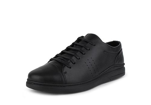 MEZZO Baskets Mezzo en cuir véritable Noir au meilleur prix au Maroc