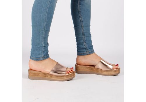 Sandales Plates-ROSE DORE au meilleur prix au Maroc