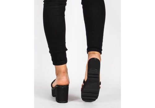 Sandales Plates-NOIR au meilleur prix au Maroc