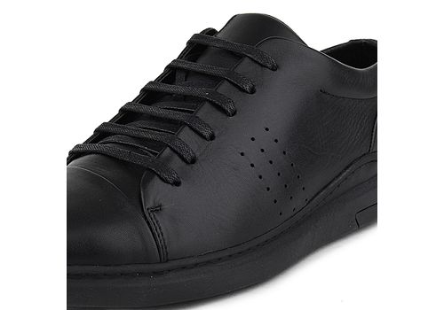 MEZZO Baskets Mezzo en cuir véritable Noir au meilleur prix au Maroc