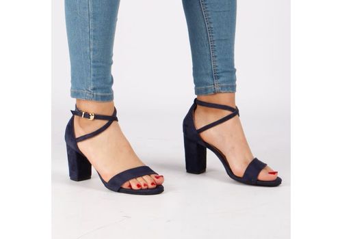 Sandales à talons-BLEU au meilleur prix au Maroc