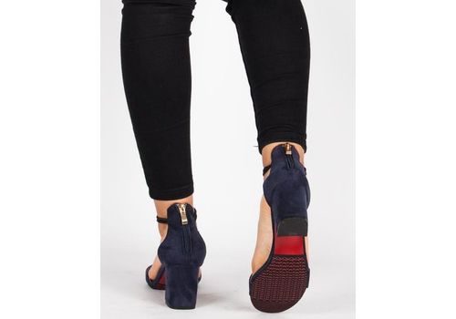 Sandales à talons-BLEU au meilleur prix au Maroc