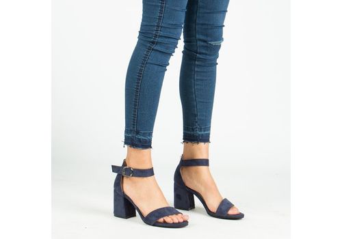 Sandales à talons-BLEU au meilleur prix au Maroc