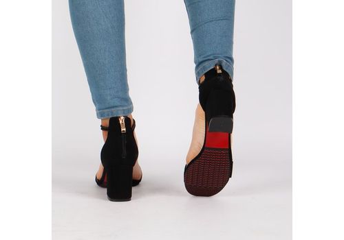 Sandales à talons-NOIR au meilleur prix au Maroc