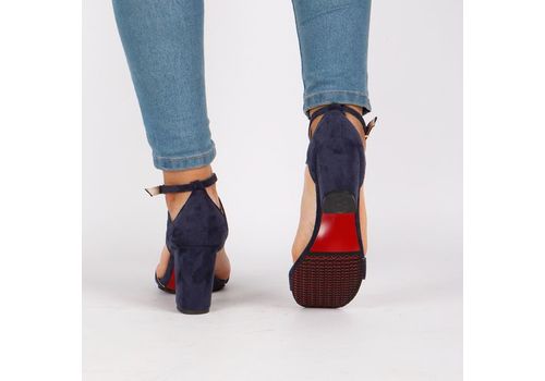 Sandales à talons-BLEU au meilleur prix au Maroc