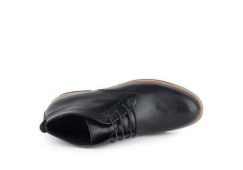 MEZZO Bottines Chukka Mezzo en cuir véritable Noir au meilleur prix au Maroc