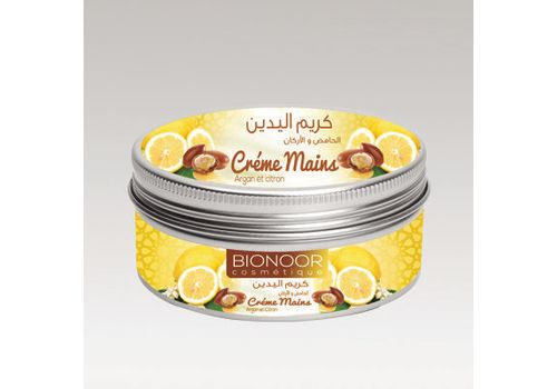 Bionoor Crème main citron et argan au meilleur prix au Maroc