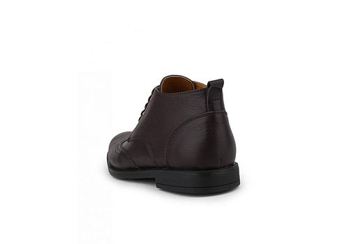 MEZZO Bottines Gavroche Mezzo en cuir véritable Marron au meilleur prix au Maroc