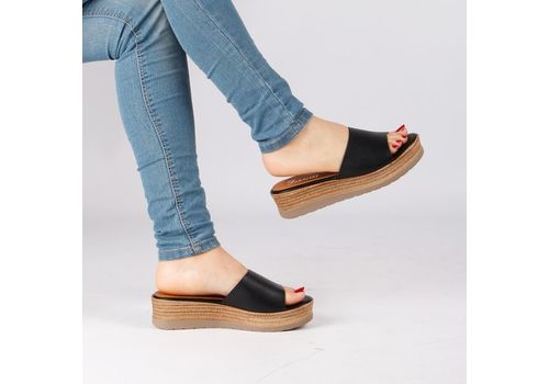 Sandales Plates-NOIR au meilleur prix au Maroc