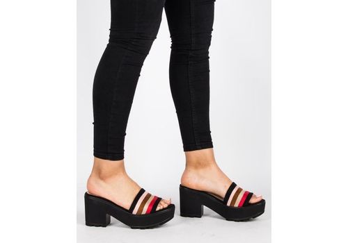 Sandales Plates-NOIR au meilleur prix au Maroc