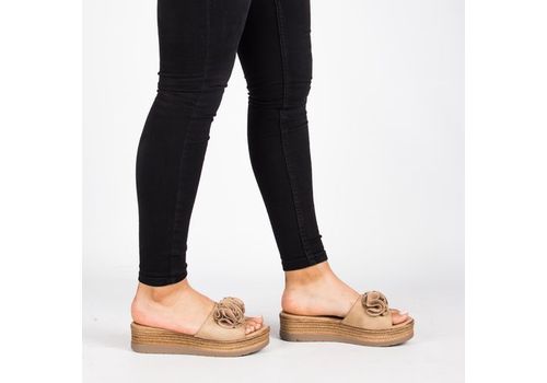 Sandales Plates-BEIGE au meilleur prix au Maroc