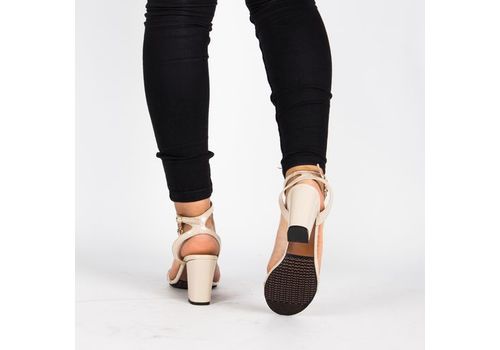 Sandales à talons BEIGE au meilleur prix au Maroc