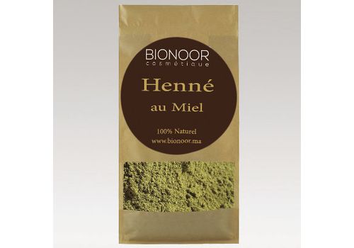 Bionoor Henné au miel  100% naturel au meilleur prix au Maroc