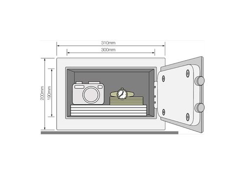 YALE  COFFRE FORT YLE 200 DB1 au meilleur prix au Maroc
