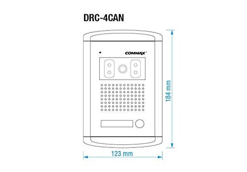 COMMAX DRC-4CAN, Caméra de porte à bouton unique au meilleur prix au Maroc