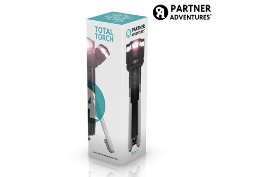 Lampe de poche LED 3-en-1 avec trépied Total Torch au meilleur prix au Maroc