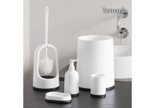 Accessoires de Salle de Bain Black & White Homania (5 pièces) au meilleur prix au Maroc