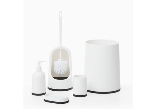 Accessoires de Salle de Bain Black & White Homania (5 pièces) au meilleur prix au Maroc