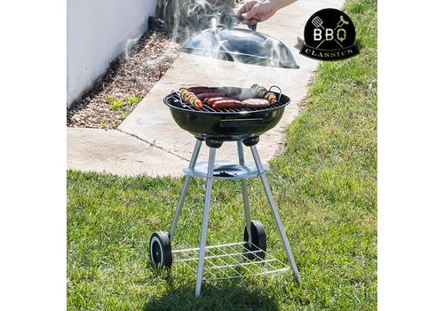 Barbecue à Charbon avec Couvercle et Roulettes BBQ Classics au meilleur prix au Maroc