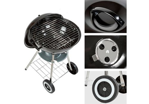 Barbecue à Charbon avec Couvercle et Roulettes BBQ Classics au meilleur prix au Maroc