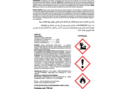 INSECTICIDE CONTRE GUEPES FRELONS au meilleur prix au Maroc