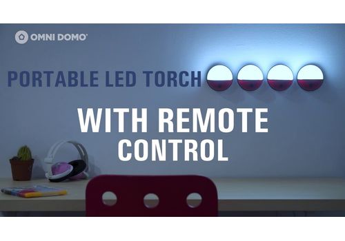 Projecteurs LED Portables avec Télécommande Pockelamp (pack de 4) au meilleur prix au Maroc