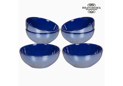 Ensemble de bols Vaisselle Blue marine (6 pcs) - Collection Kitchen's Deco by Bravissima Kitchen au meilleur prix au Maroc