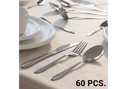 Ménagère en Acier Inoxydable (60 pièces) au meilleur prix au Maroc