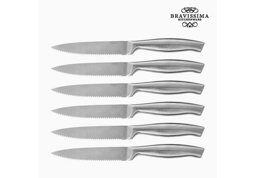 Couteaux Professionnels à Viande Bravissima Kitchen (6 pièces) au meilleur prix au Maroc