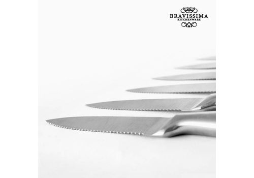 Couteaux Professionnels à Viande Bravissima Kitchen (6 pièces) au meilleur prix au Maroc