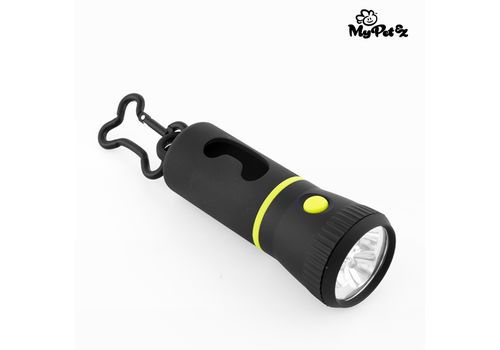 Lampe Torche avec Porte-sac Ramasse Crottes MyPet Poop Lantern au meilleur prix au Maroc