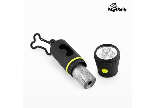 Lampe Torche avec Porte-sac Ramasse Crottes MyPet Poop Lantern au meilleur prix au Maroc