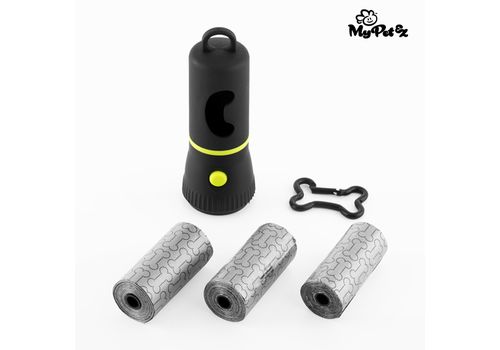 Lampe Torche avec Porte-sac Ramasse Crottes MyPet Poop Lantern au meilleur prix au Maroc