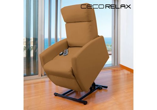 Fauteuil Relax Masseur Lève-personne Cecorelax Compact Camel 6006 au meilleur prix au Maroc