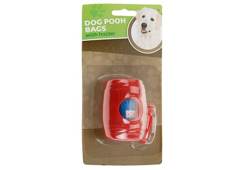 Distributeur de Sacs à Crotte pour Chiens (15 Sacs) au meilleur prix au Maroc