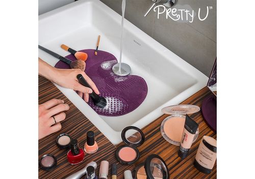 Tapis de Nettoyage pour Pinceaux de Maquillage Pretty U au meilleur prix au Maroc