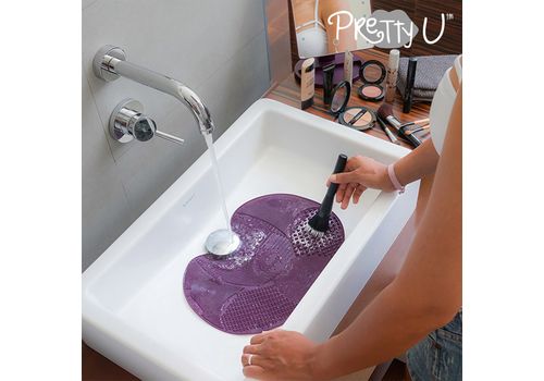 Tapis de Nettoyage pour Pinceaux de Maquillage Pretty U au meilleur prix au Maroc