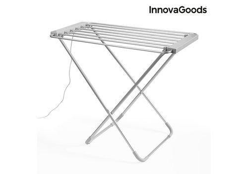 Étendoir à Linge Électrique Pliable InnovaGoods 100W Gris (6 Barres) au meilleur prix au Maroc