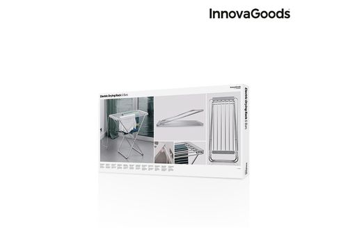 Étendoir à Linge Électrique Pliable InnovaGoods 100W Gris (6 Barres) au meilleur prix au Maroc