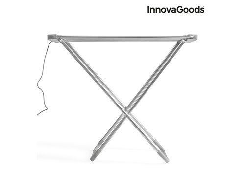 Étendoir à Linge Électrique Pliable InnovaGoods 100W Gris (6 Barres) au meilleur prix au Maroc