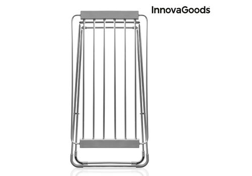Étendoir à Linge Électrique Pliable InnovaGoods 100W Gris (6 Barres) au meilleur prix au Maroc