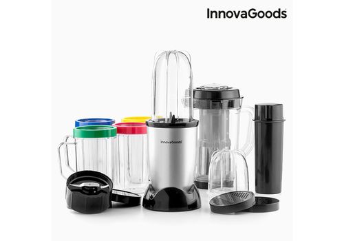 Blender Mixeur en Verre avec Livre de Recette One Touch InnovaGoods 250W Gris au meilleur prix au Maroc