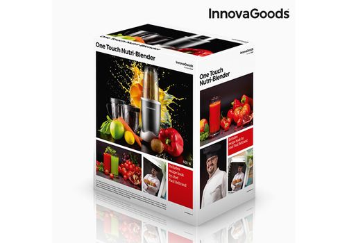 Mixeur en Verre avec Livre de Recette Nutri-One Touch InnovaGoods 600W Gris au meilleur prix au Maroc