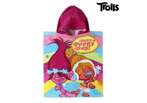 Serviette Poncho à Capuche Trolls au meilleur prix au Maroc